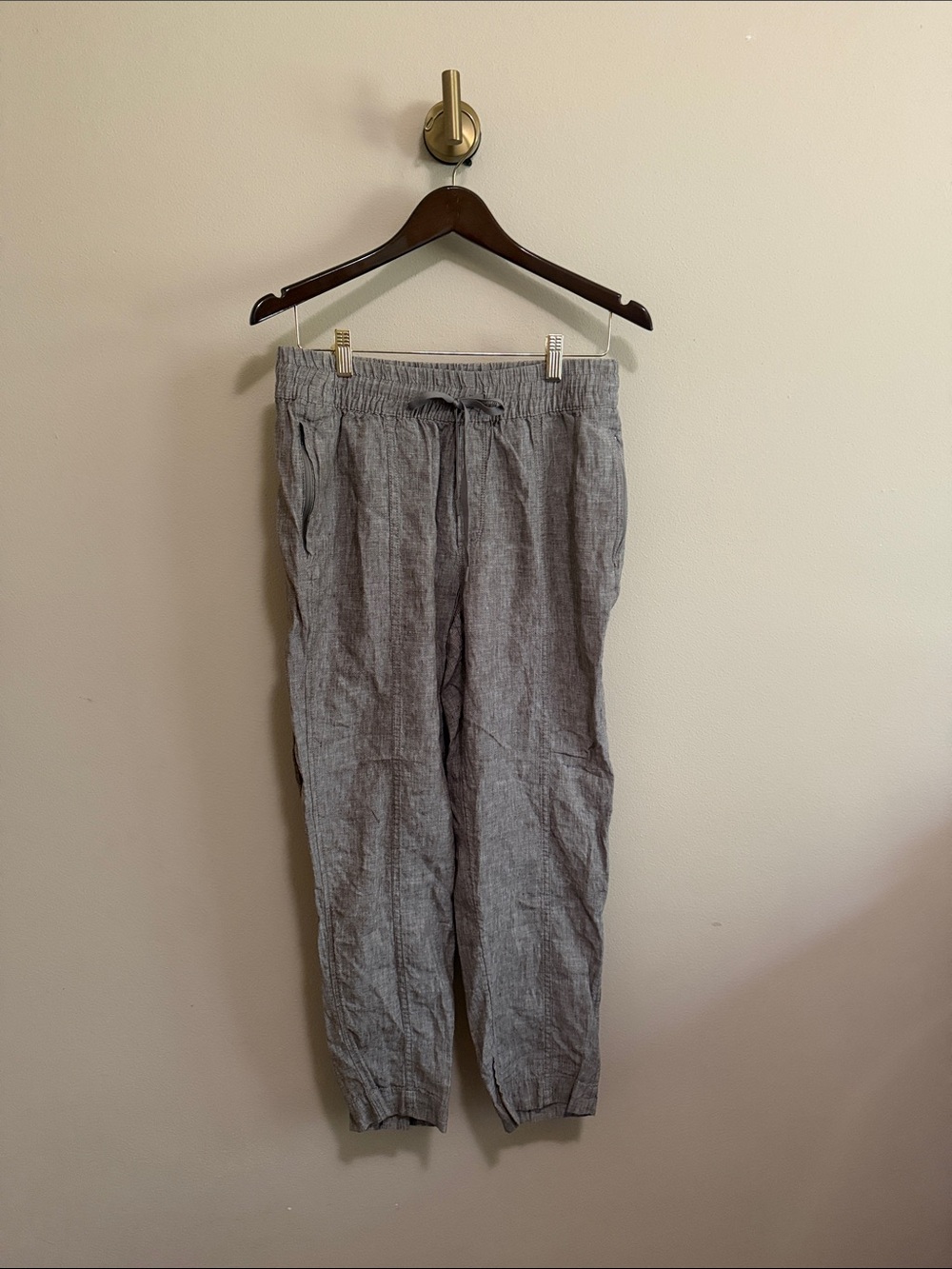 Athleta Gray brown Elastic Waist Pants